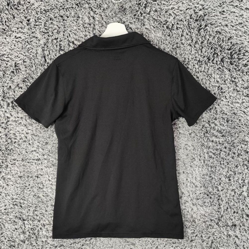 Cutter & Buck DuPont Black Performance Golf Polo Shirt Moisture Wicking Womens M - Picture 2 of 9